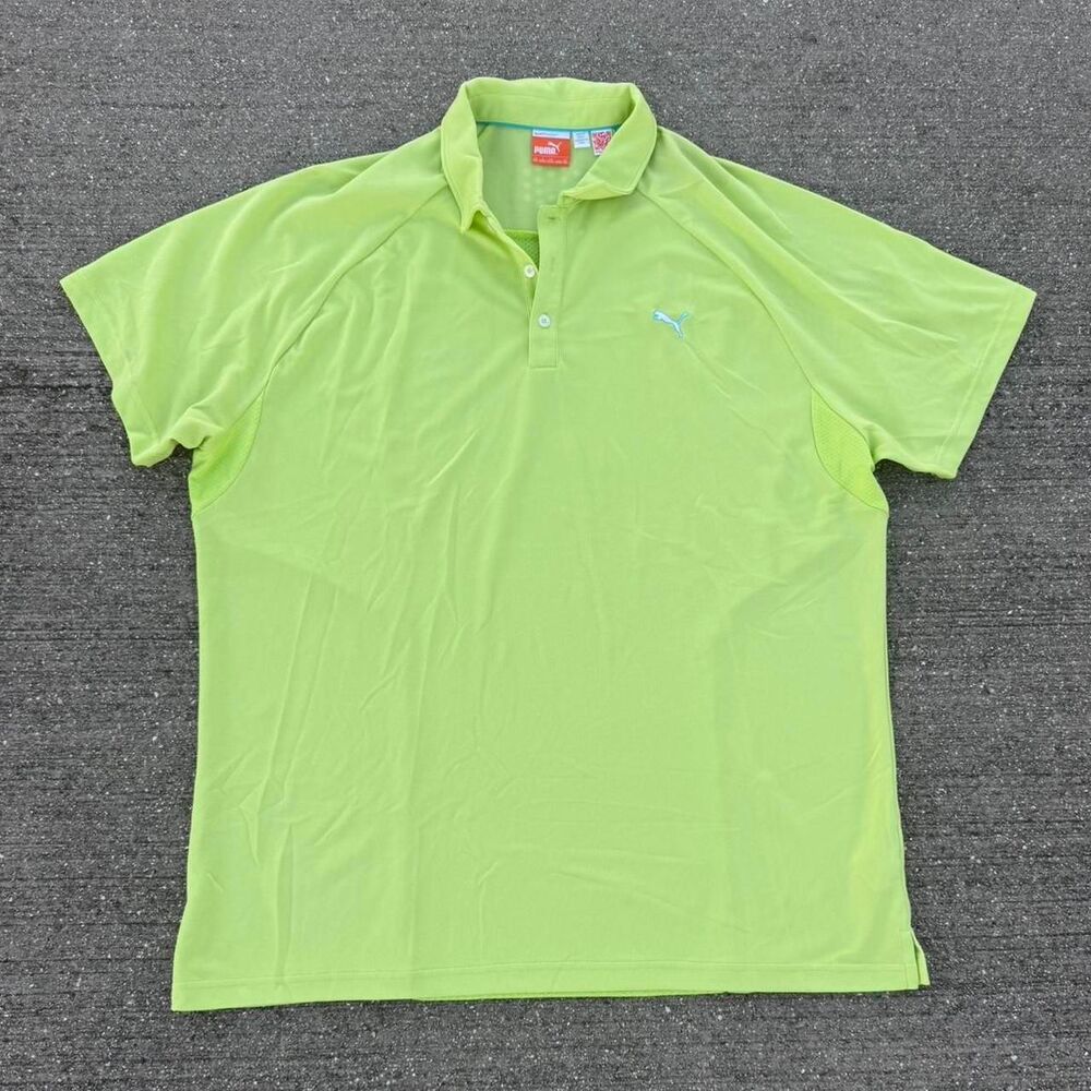 Puma Dry Cell Performance Polo Shirt - Lime Green